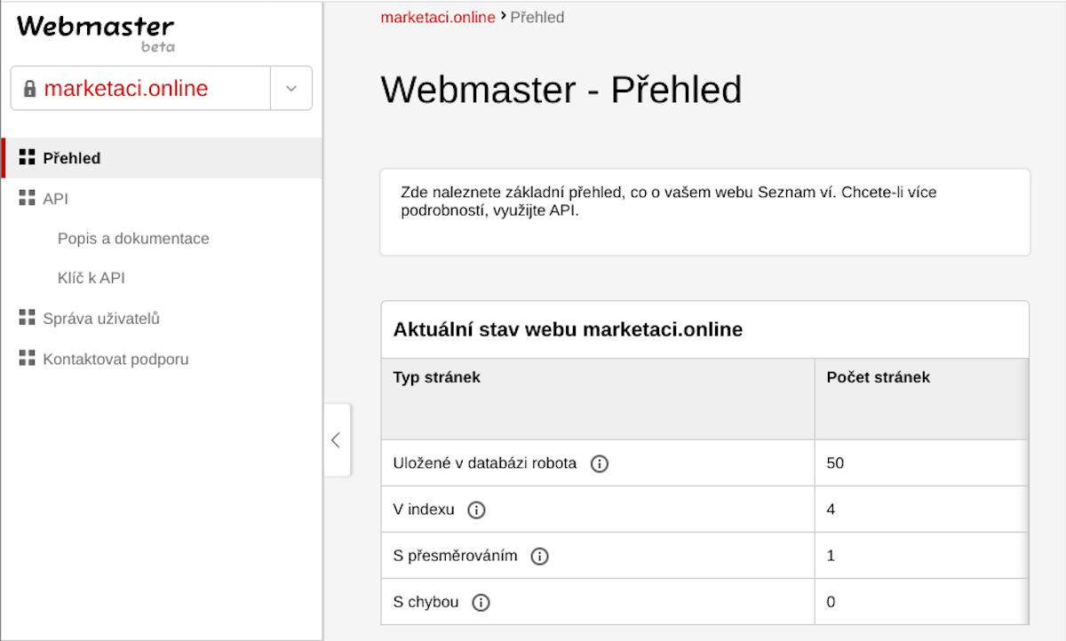 Seznam Webmaster