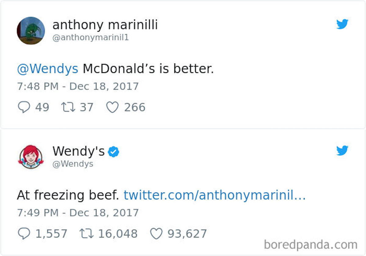 McDonald's je lepší. Ve zmrazování hovězího, odpovídá Wendy's.