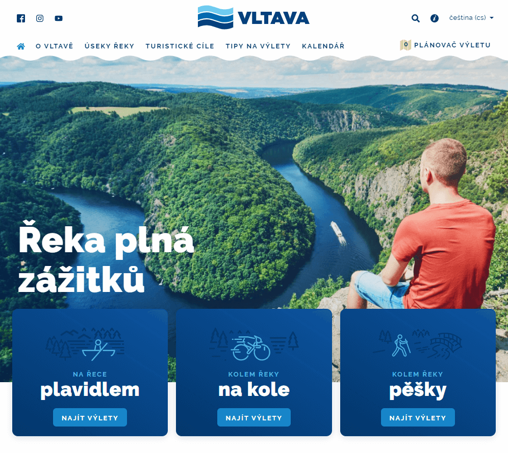 tvorba webových stránek pro vltava-reka.cz