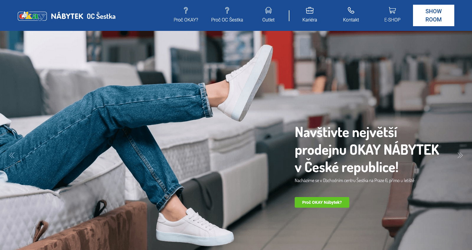 tvorba webových stránek pro okay-oc-sestka.cz od TRITON  IT s.r.o.